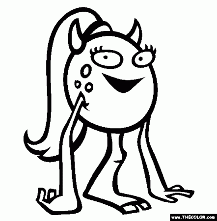 Monsters Online Coloring Pages