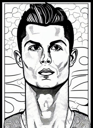 Cristiano Ronaldo 20 High Resolution Printable Coloring - Etsy