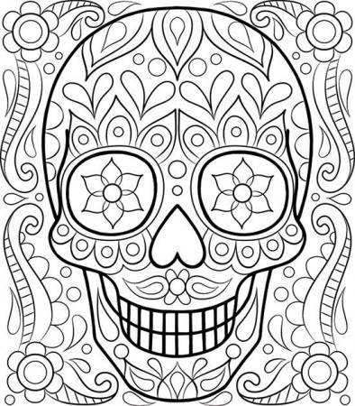 Dia De Los Muertos Coloring Book Pages - High Quality Coloring Pages