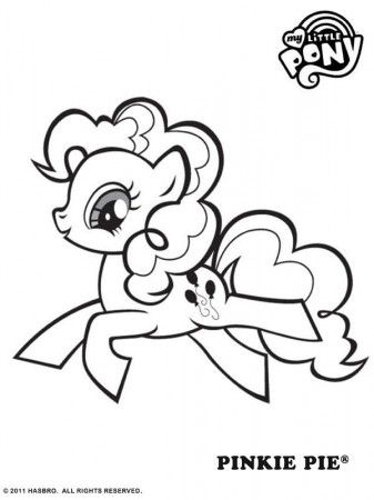 Free Online My Little Pony - Pinkie-Pie Colouring Page