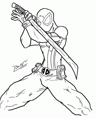 Deathstroke Coloring Pages
