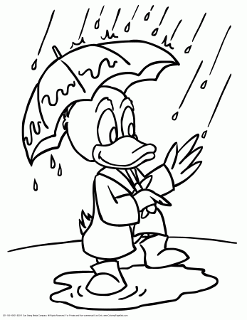 Printable Rainy Day Coloring Pages Rainy Day Coloring Sheets. Kids ...