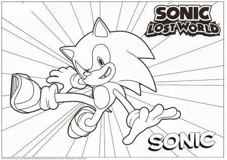 Sonic Running Coloring Pages - High Quality Coloring Pages