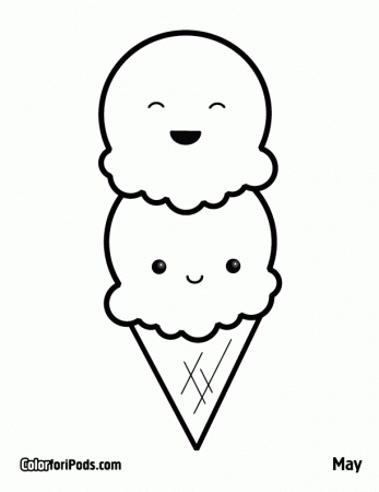 Best Photos of Ice Cream Coloring Pages Printable - Ice Cream ...