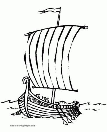 Kids coloring pages - Boats