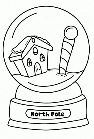 10 Pics of Winter Snow Globe Coloring Page - Christmas Snow Globes ...