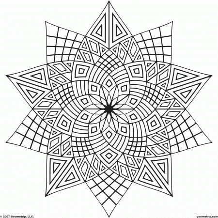 Free Coloring Pages For Adults - letscoloringpages.com - Star Free ...
