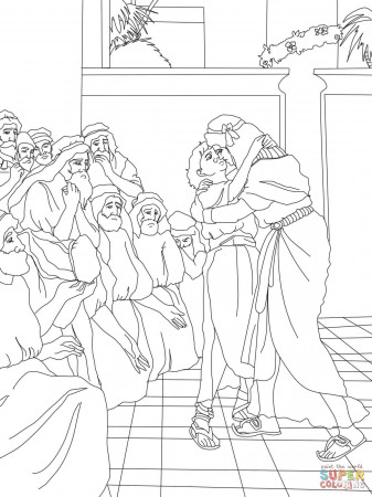 Joseph Forgives His Brothers coloring page | Free Printable ...