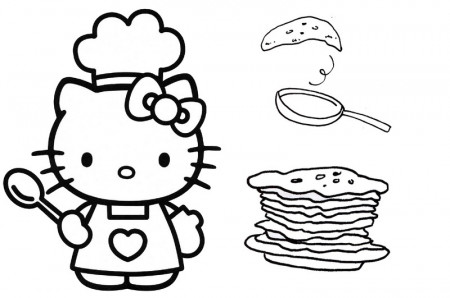Coloring page Pancakes 5