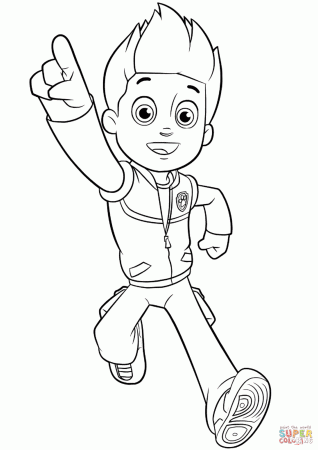 Paw Patrol Ryder coloring page | Free Printable Coloring Pages
