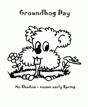 Free Printable Groundhog Day Coloring Pages Perfect - Coloring pages