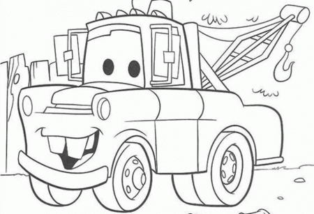 Mater from cars coloring pages download and print for free