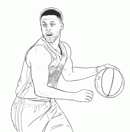Cool Stephen Curry Coloring Pages Pdf - Coloringfolder.com
