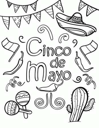 Cinco De Mayo Coloring Pages Printable - Get Coloring Pages