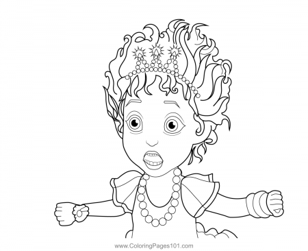 Scared Nancy Fancy Nancy Clancy Coloring Page for Kids - Free Fancy Nancy  Clancy Printable Coloring Pages Online for Kids - ColoringPages101.com | Coloring  Pages for Kids