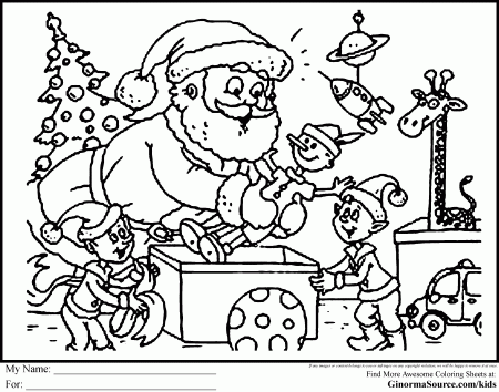 Christmas Coloring Sheet - Coloring Pages for Kids and for Adults