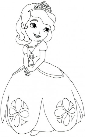 Sofia+the+first+coloring+page+-+basic+outfit.png (993Ã1600 ...