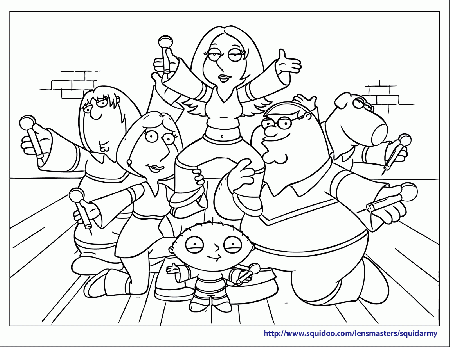 Printable Family Guy - Coloring Pages for Kids and for Adults