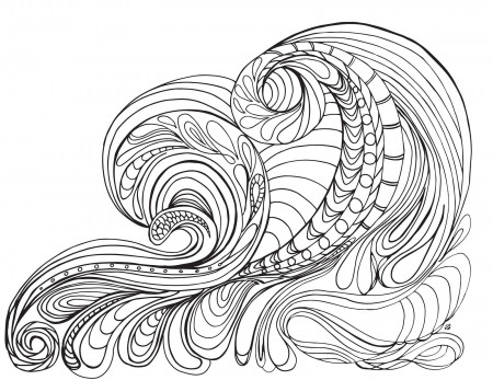 Coloring Pages Of Ocean Waves - Coloring Style Pages