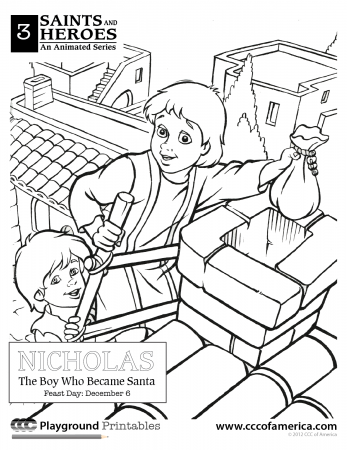 St Nicholas Coloring Page | Free Coloring Pages on Masivy World