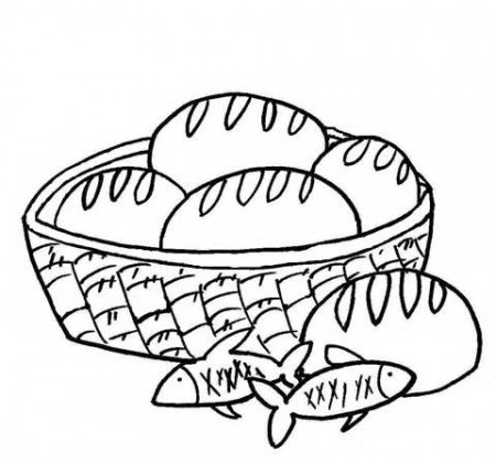 Five Loaves And Two Fishes Coloring Pages Coloring Pages