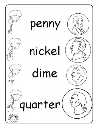 Coins - Coloring Pages for Kids and for Adults