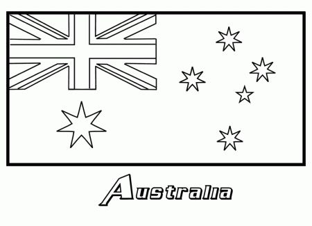 Printable australia-flag-coloring-page - Coloringpagebook.com