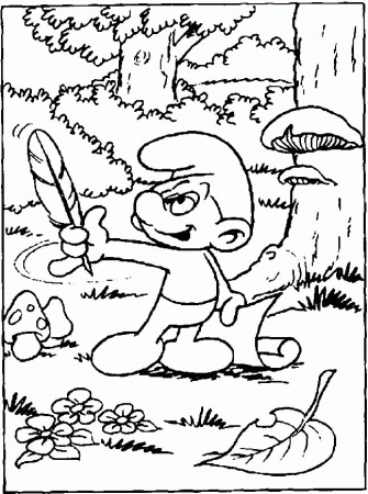 Smurf For Kids - Coloring Pages for Kids and for Adults