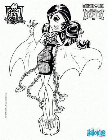 MONSTER HIGH coloring pages - Draculaura