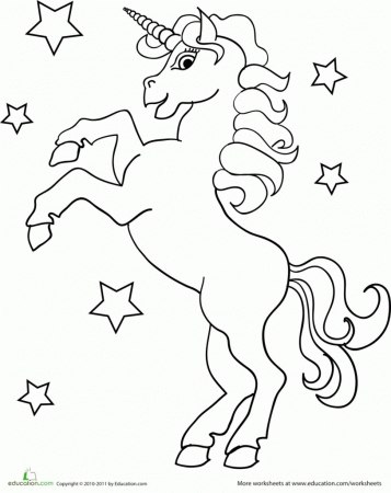 Unicorn Printable - Coloring Pages for Kids and for Adults