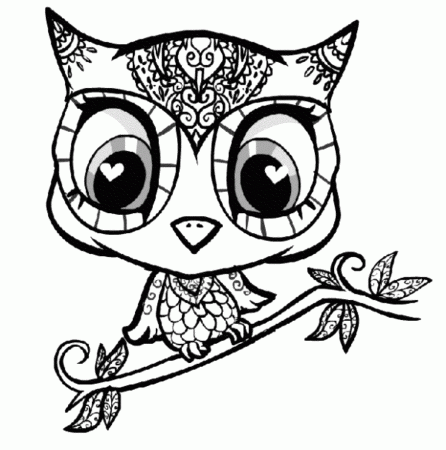 Owl Coloring Pages Preschool Easy Owl Coloring Pages Extraordinary ...