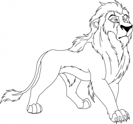 Scar From The Lion King Coloring Page : Color Luna | Coloring pages, Lion coloring  pages, Lion king