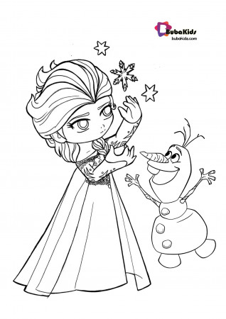 Bubakids Little Princess Anna Coloring Page Anna, coloringpage,  disneyprincess, littleprincess #A… | Cartoon coloring pages, Coloring pages,  Printable coloring book