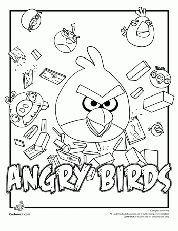 Angry Birds Coloring Pages | Woo! Jr. Kids Activities