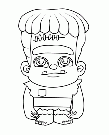 Cute Frankie from Super Monsters Coloring Page - Free Printable Coloring  Pages for Kids