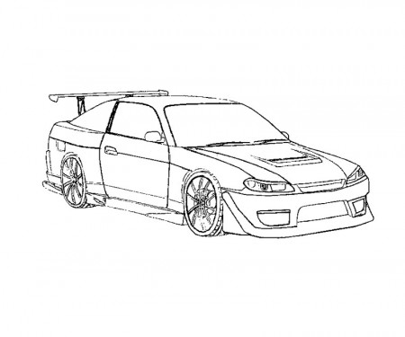 Coloring pages fast and furious cars