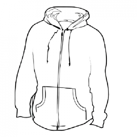 Hoodie coloring book to print and online