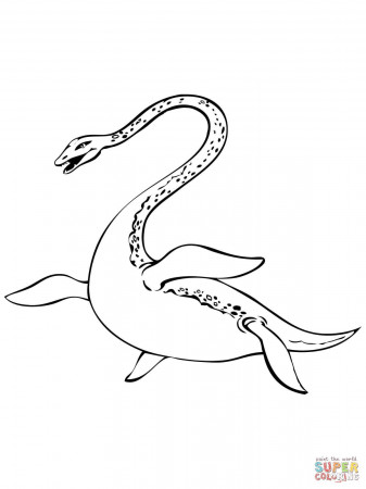 Loch Ness Monster Coloring Page Printable | Monster coloring pages, Loch  ness monster, Coloring pages