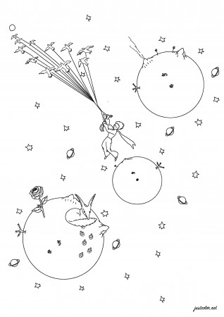 The Little Prince - Books Adult Coloring Pages