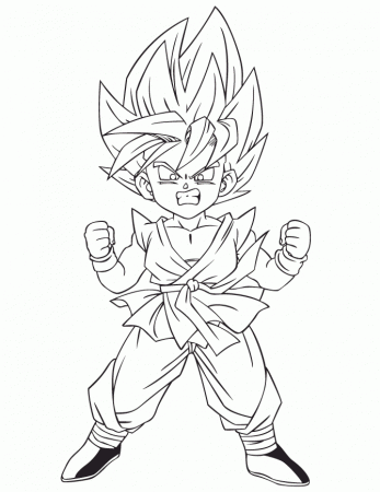 Dragon Ball Z Goku Coloring Pages, pages games goku coloring pages ...