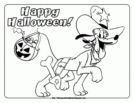 Mickey Friends Halloween Disney Coloring Pages - Colorine.net | #2246