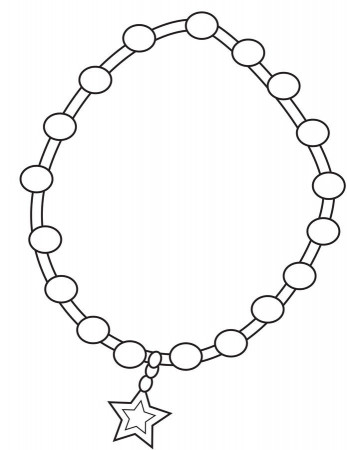 Necklace With Star Coloring Page - Free Printable Coloring Pages ...