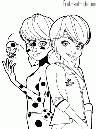 Miraculous: Tales of Ladybug & Cat Noir coloring pages | Print and ...