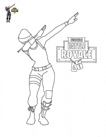 fortnite coloring pages floss floss like a boss dance ...