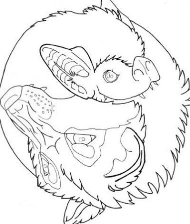 Yin And Yang Coloring Pages - Coloring Pages Kids 2019