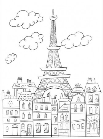 Paris France Coloring Pages at GetDrawings | Free download