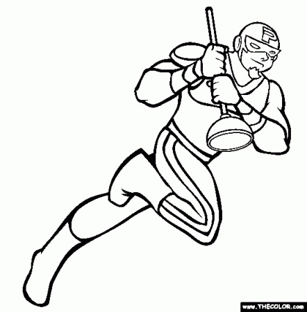 The Plumber Coloring Page | Free The Plumber Online Coloring