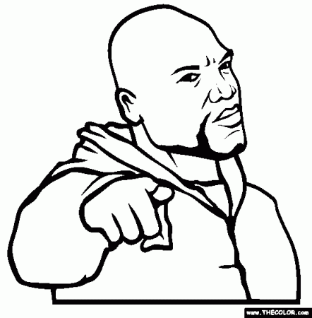 Famous MMA Mixed Martial Arts Fighter Coloring Pages