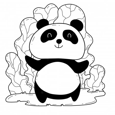 Panda Coloring Images - Free Download on Freepik