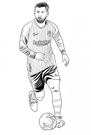 Lionel Messi 03 coloring page